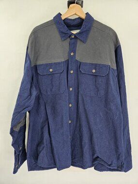 Ultimate Terrain Shirt Mens XL Blue Elbow Patch Long Sleeve Heritage Outdoor Fit